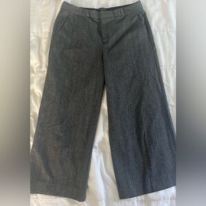 EUC Crop Wide Leg Herringbone Trouser
